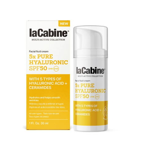 LACABINE FLUID CREAM 5XPURE HYALURONIC LIGHT SPF50 30ML