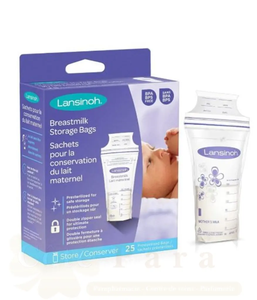 LANSINOH SACHETS DE CONSERVATION 25 UNITES