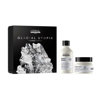 LP SE COFFRET METAL DETOX GLACIAL UTOPIA SHAMP 300ML +MASQUE 250ML