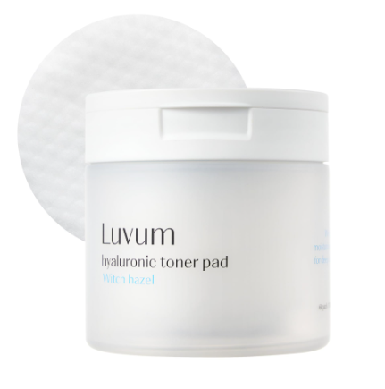 LUVUM WITCH HAZEL HYALUBRONIC TONER PAD *60 PADS