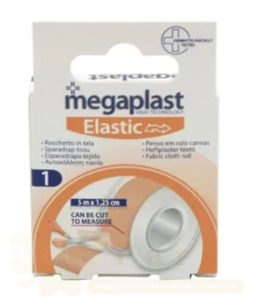 MEGAPLAST STRONG SPARADRAP TISSU 5M*1.25CM REF 120290
