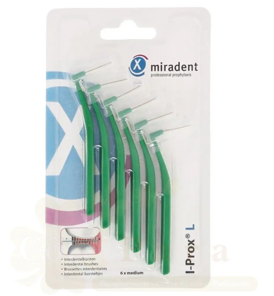 MIRADENT I PROX L CHX BROSSETTES INTERDENTAIRES VERTES REF 630213 NEW