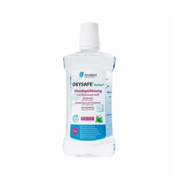 MIRADENT OXYSAFE ACTIVE+F BAIN DE BOUCHE 500ML