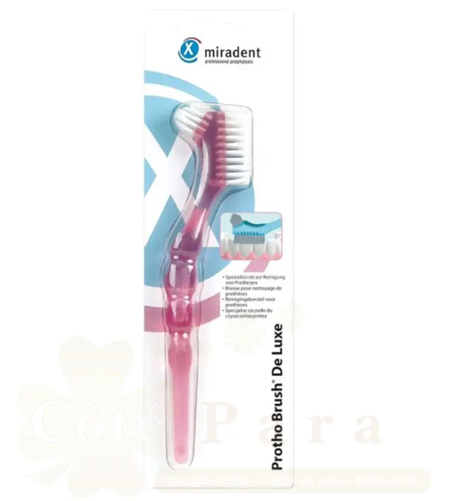 MIRADENT PROTHO BRUSH DE LUXE (BROSSE A PROTESE ROSE) 630025