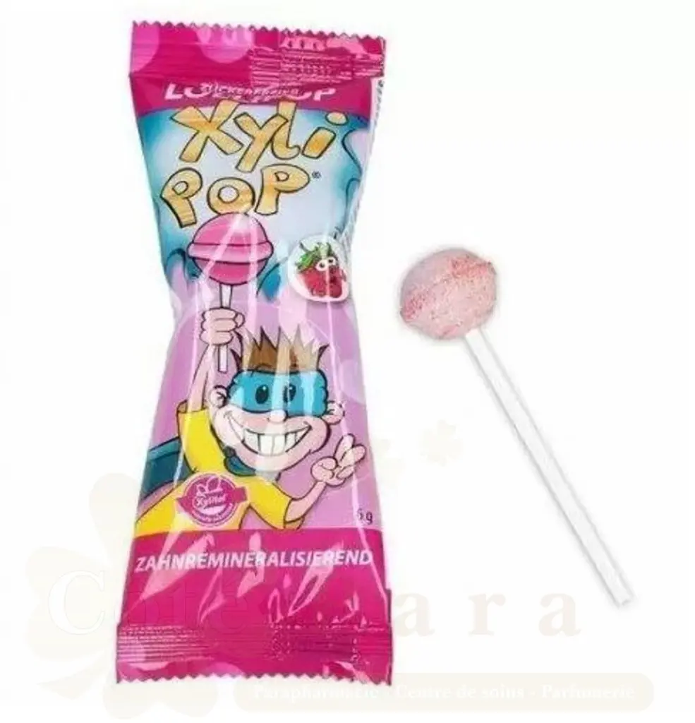 MIRADENT XYLIPOP LOLLI SUCETTE FRAISE 6G