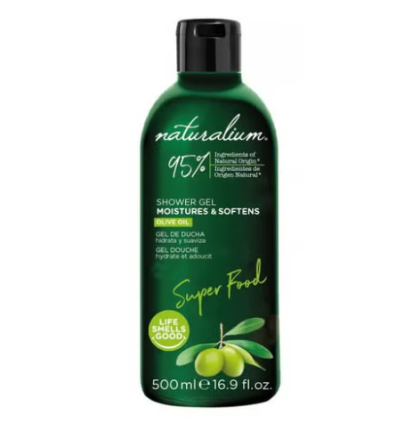 NATURALIUM SHOWER GEL OLIVE MOISTURES & SOFTENS 500ML