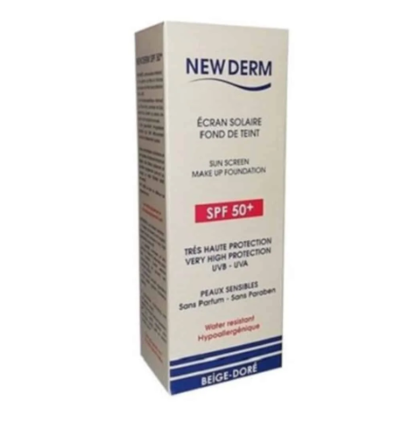 NEW DERM ECRAN SOLAIRE BEIGE DOR? 50ML