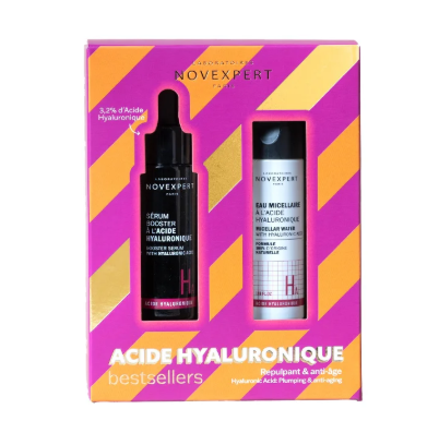 NOVEXPERT COFFRET BEST SELLER SERUM BOOSTER AH 30ML + EAU MICELLAIRE AH...