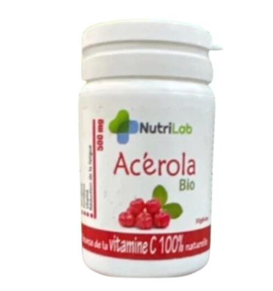 NUTRILAB ACEROLA BIO VITAMIN C 30GELULES