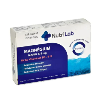 NUTRILAB MAGNESIUM MARIN 375MG 30 GELULES