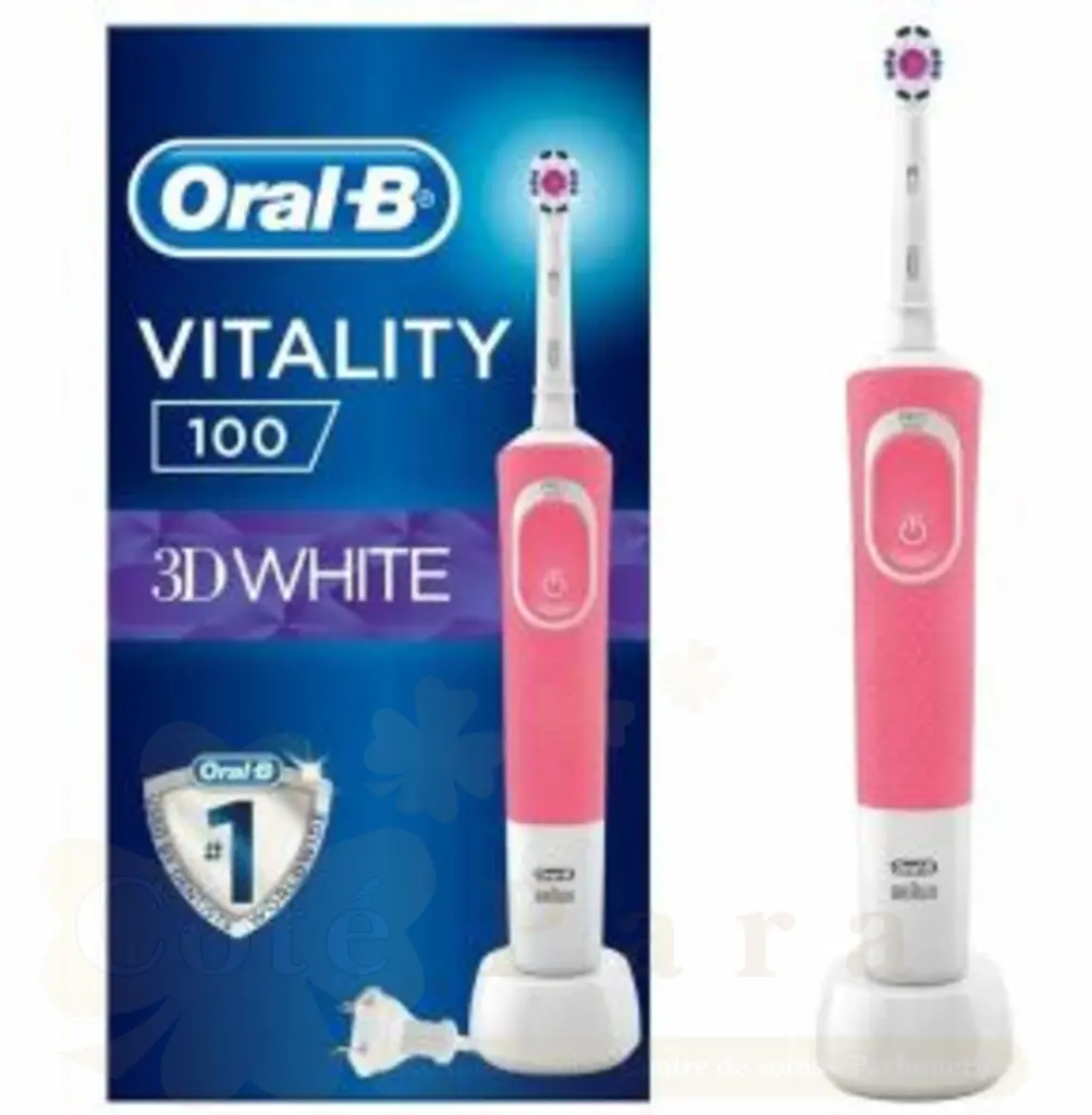 ORAL B BROSSE A DENT ELECTRIQUE VITALITY RECHARGEABLE 3D WHITE 100 ROSE