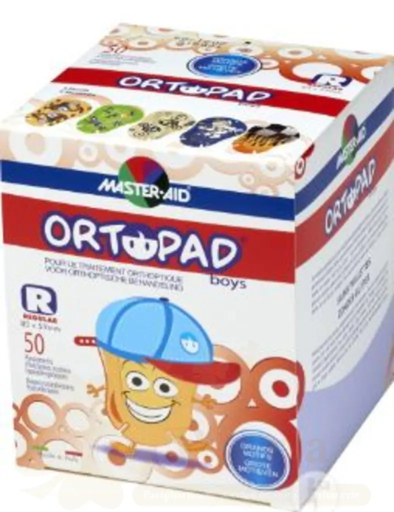 ORTOPAD BOYS MEDIUM/50 PANSEMENTS