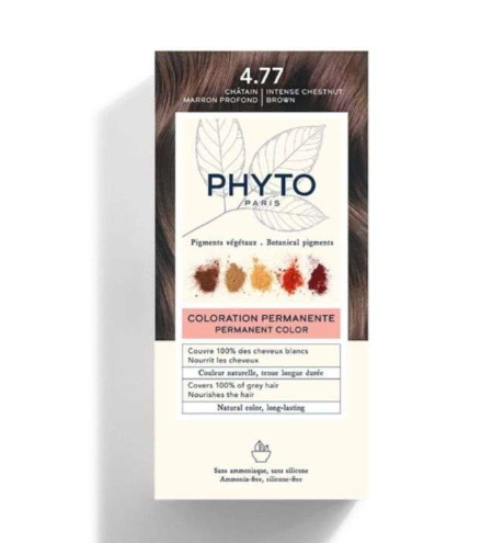 PHYTO PHYTOCOLOR COLORATION PERMANENTE 4.77 CHATAIN MARRON PROFOND