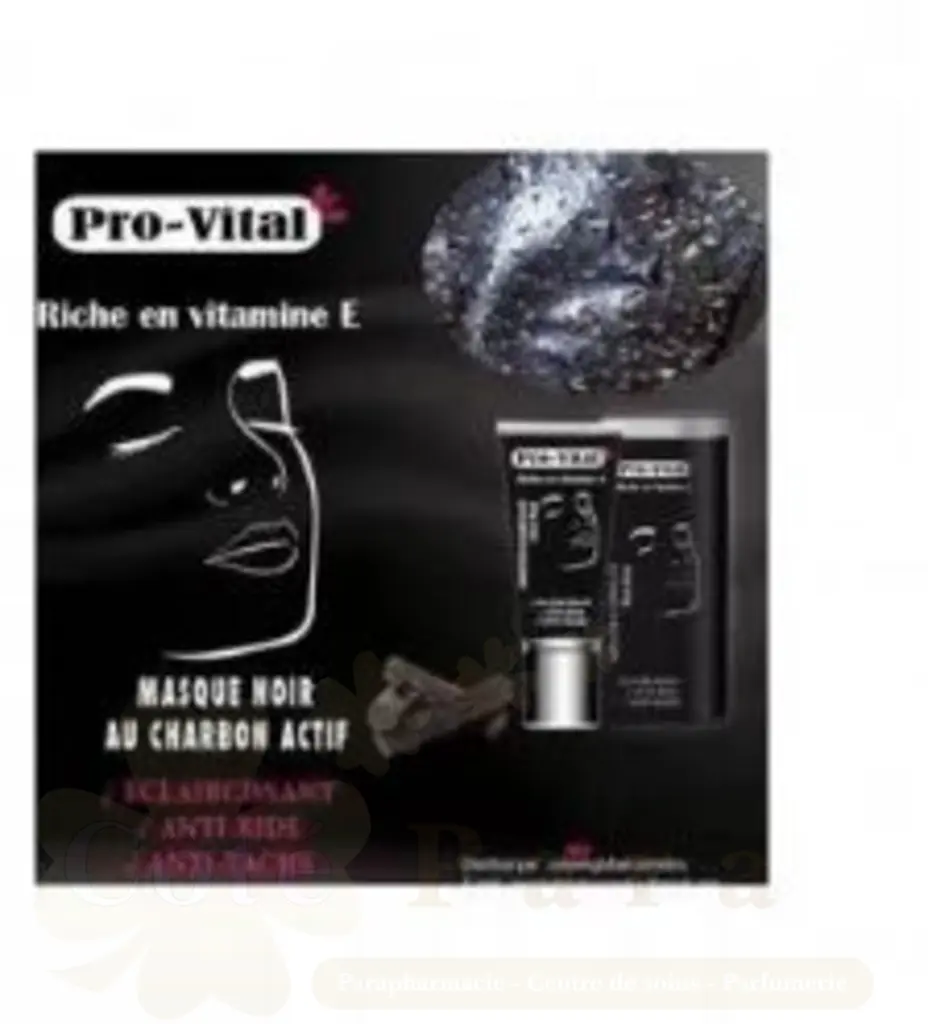 PRO VITAL MASQUE NOIR AU CHARBON ACTIF 100ML