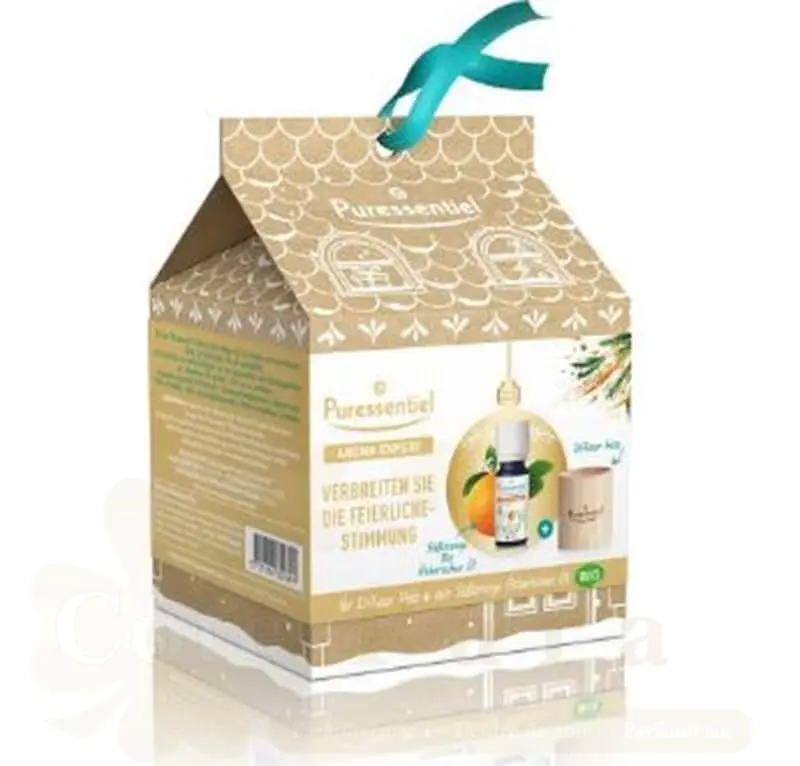 PURESSENTIEL AROMA EXPERT DIFFUSEUR EN BOIS + H.E ORANGE DOUCE BIO 10...