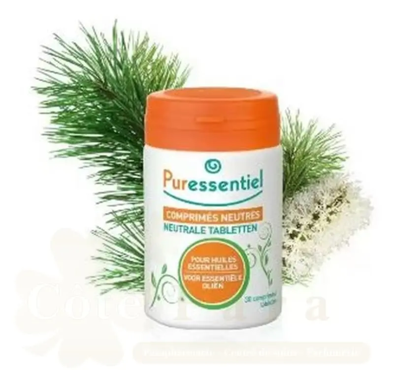 PURESSENTIEL COMPRIMES NEUTRES POUR HUILE ESSENTIEL 30 COMPRIMES