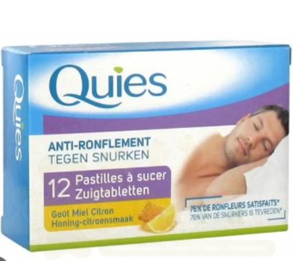 QUIES ANTI RONFLEMENT PASTILLES MIEL CITRON