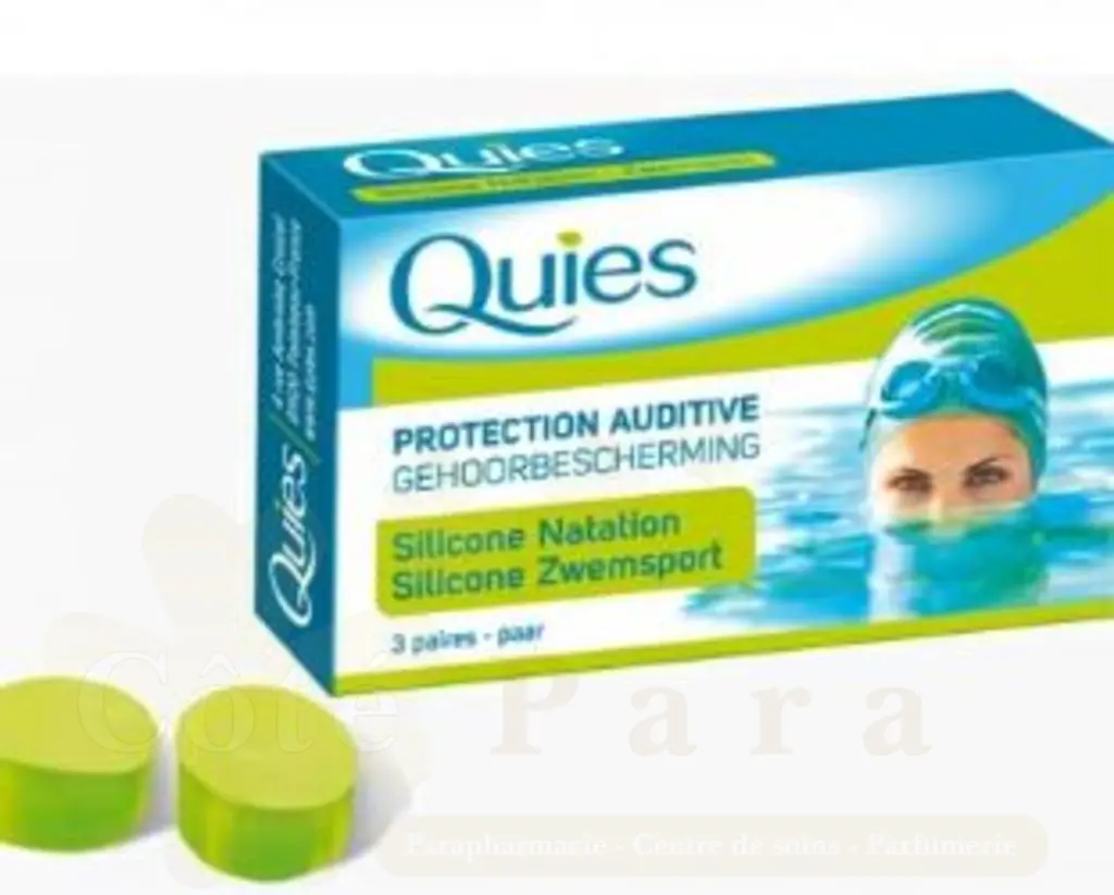 QUIES SILICONE SPECIAL NATATION 3 PAIRES