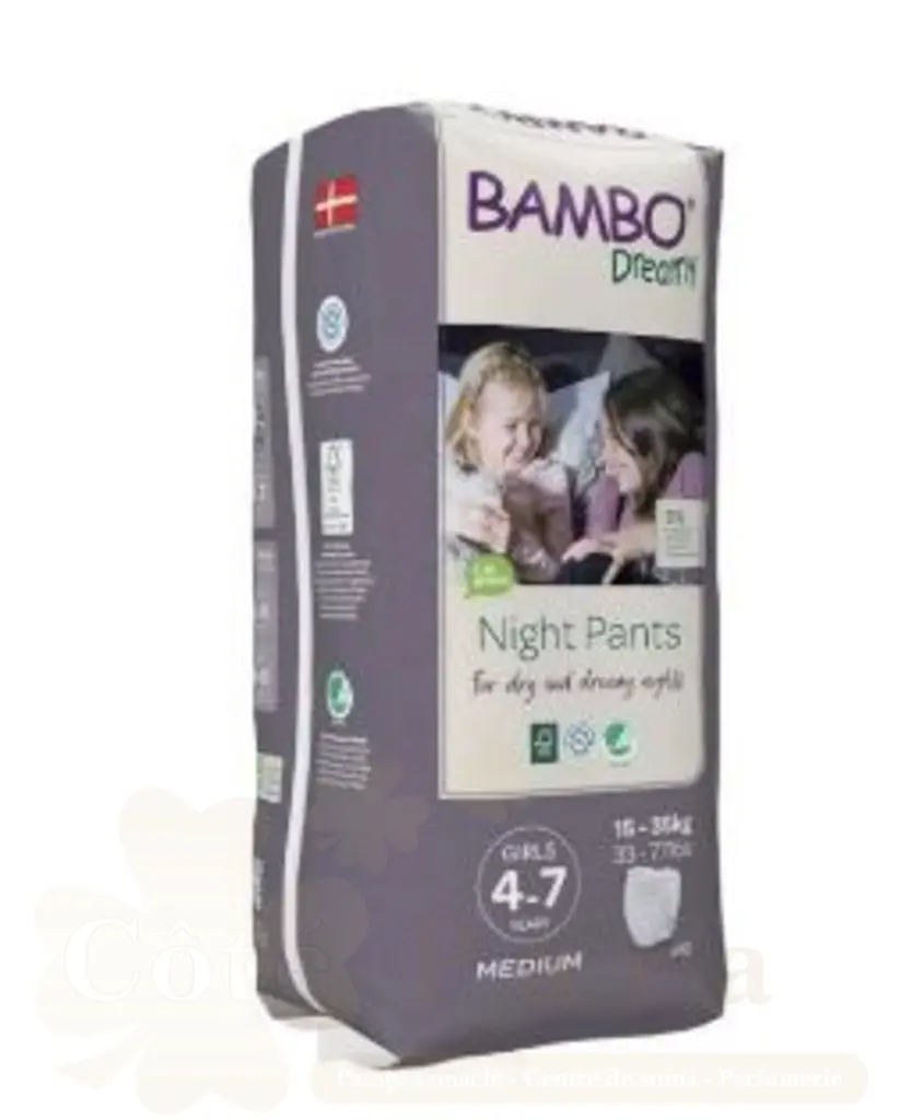 BAMBO DREAMY GIRL COUCHE DE NUIT 4-7 ANS *10UNITES