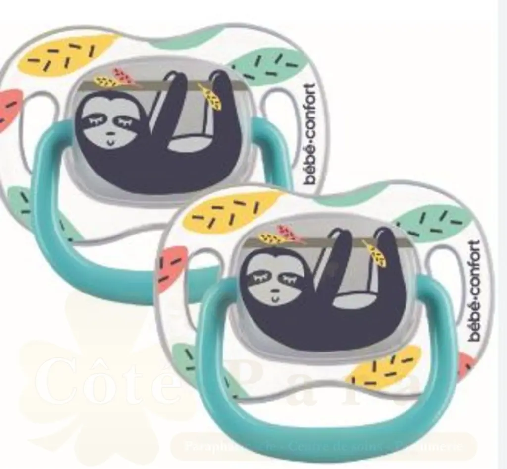 BEBE CONFORT 2 SUCETTES REVERSIBLE PHOSPHO 6-36 SILICONE LAZY REF 3104202090