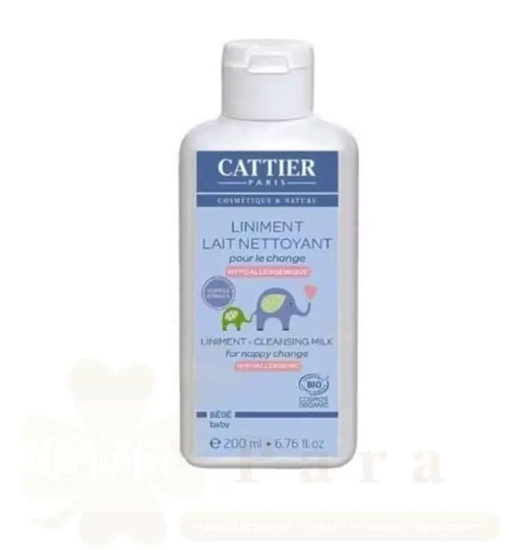 CATTIER BEBE LINIMENT LAIT CREME POUR CHANGE 200ML